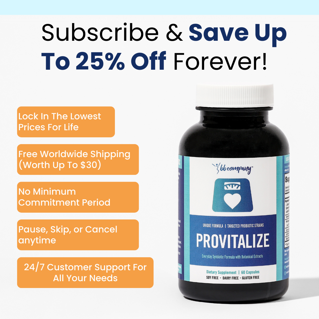 Provitalize Probiotics for Women,Menopause Joint Support, SexyMidsection Curves